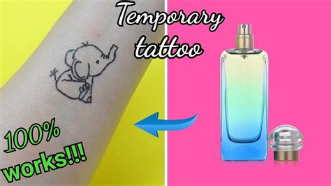 diy fake tattoo with perfume|tattoo with perfume and printer.